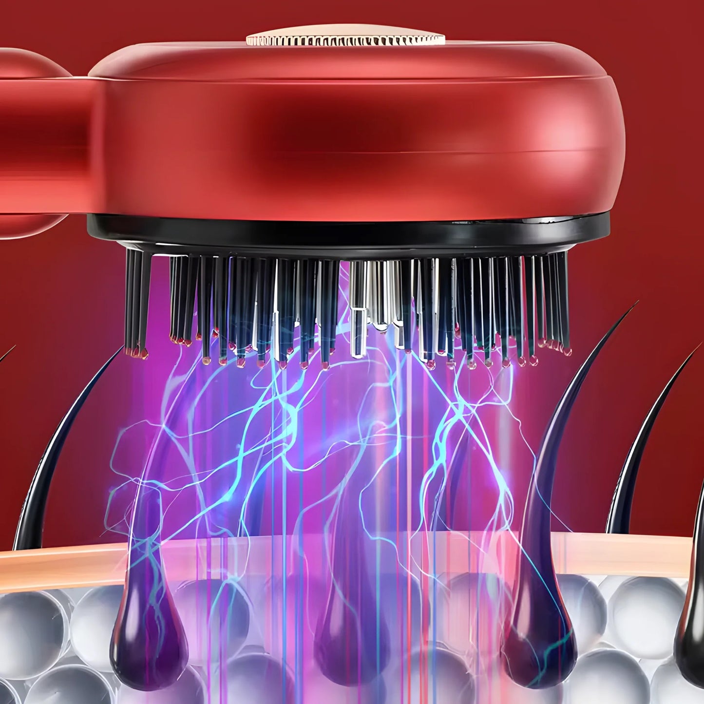 Masajeador Capilar Anticaída con Luz Roja