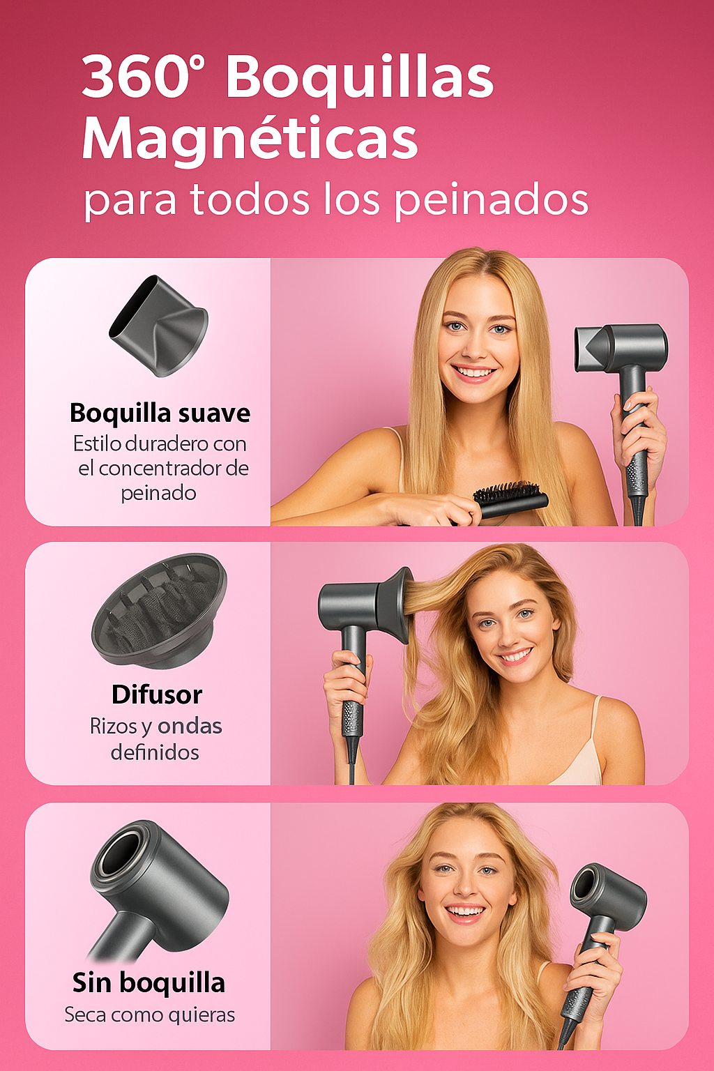 Secador Iónico Profesional Anti-Frizz VAIRONE™