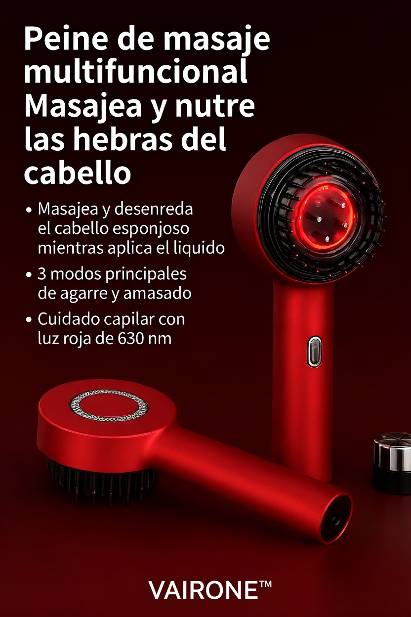 Cepillo masajeador anticaída + serum capilar nocturno