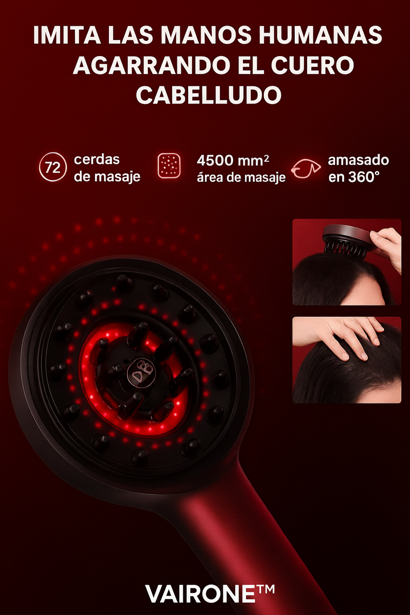 Cepillo masajeador anticaída + serum capilar nocturno