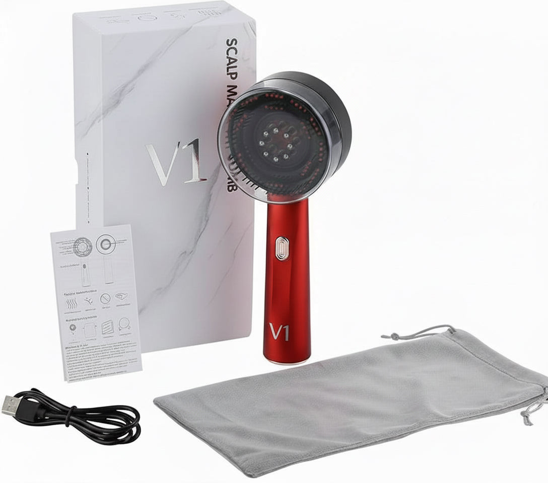 Cepillo masajeador anticaída + serum capilar nocturno