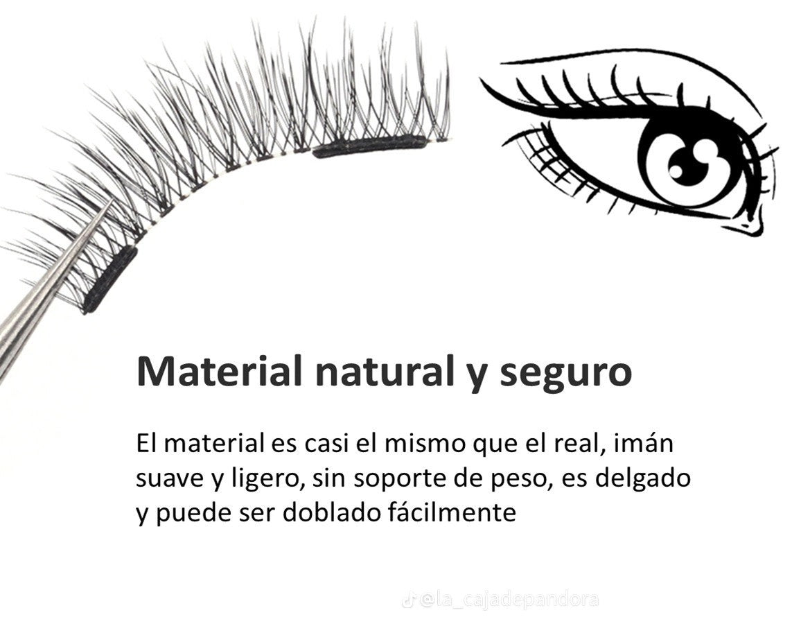 Pestañas magneticas reutilizables
