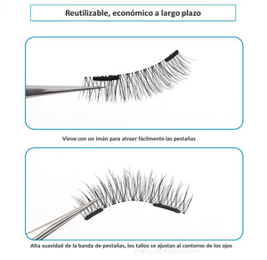 Pestañas magneticas reutilizables