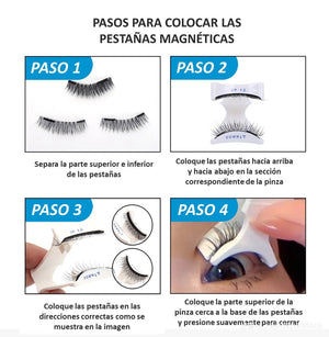 Pestañas magneticas reutilizables