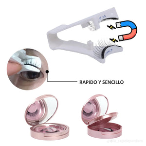 Pestañas magneticas reutilizables